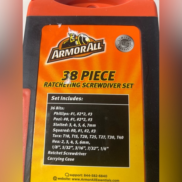 ArmorAll 38 piece ratcheting screwdriver set NIBox - Picture 9 of 9